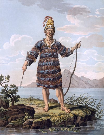 Inhabitant of the Renard Islands, Papua New Guinea, 1812-13 by E. Karnejeff